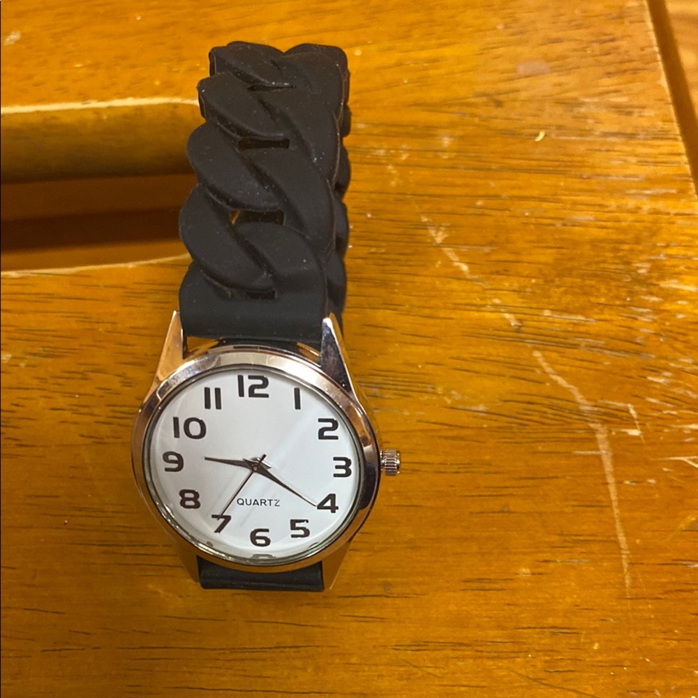 Black Quartz Men's Watch